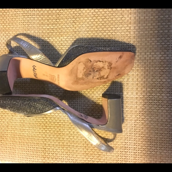 Vintage Van Eli black mesh block heels - Picture 3 of 3